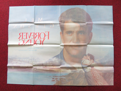 FOREVER YOUNG UK QUAD POSTER FOLDED MEL GIBSON JAMIE LEE CURTIS 1992