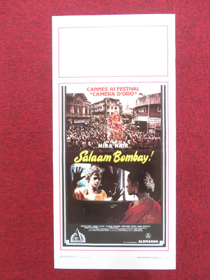 SALAAM BOMBAY! ITALIAN LOCANDINA POSTER SHAFIQ SYED HANSA VITHAL 1988