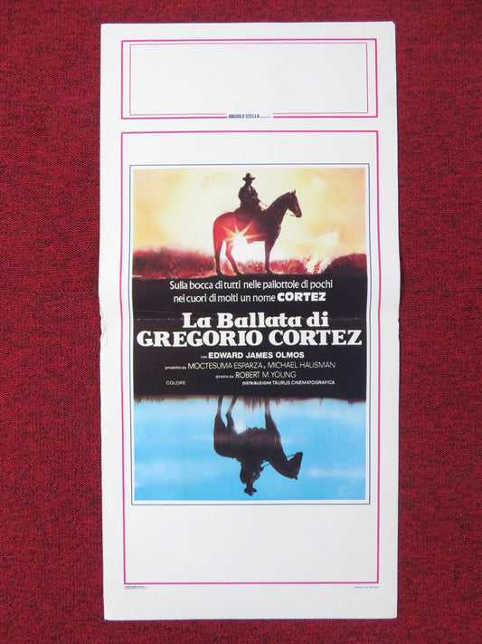 THE BALLAD OF GREGORIO CORTEZ ITALIAN LOCANDINA POSTER EDWARD JAMES 1984