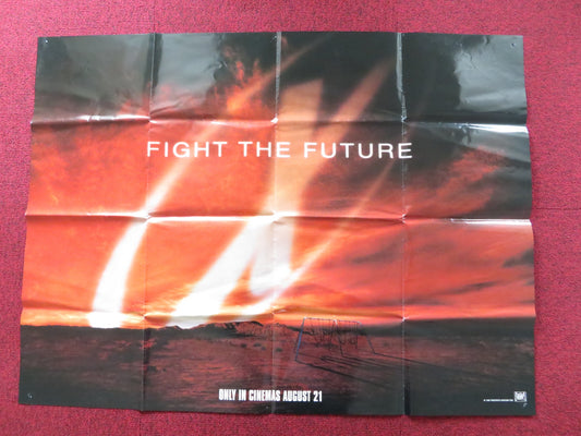 THE X FILES UK QUAD POSTER FOLDED DAVID DUCHOVNY GILLIAN ANDERSON 1998