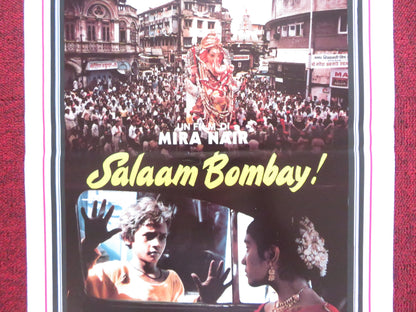 SALAAM BOMBAY! ITALIAN LOCANDINA POSTER SHAFIQ SYED HANSA VITHAL 1988