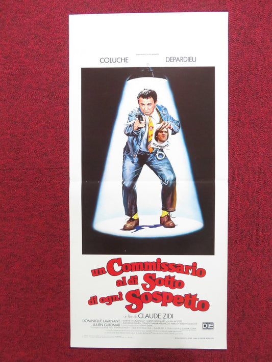 INSPECTOR BLUNDER ITALIAN LOCANDINA POSTER COLUCHE GERARD DEPARDIEU 1982