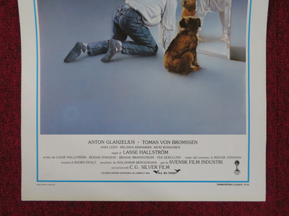 MY LIFE AS A DOG ITALIAN LOCANDINA POSTER ANTON GLANZELIUS T. VON BROMSSEN 1985