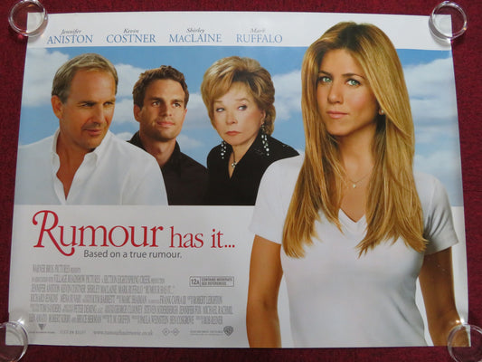 RUMOR HAS IT... UK QUAD (30"x 40") ROLLED POSTER JENNIFER ANISTON 2005