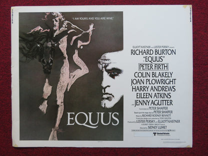 EQUUS US HALF SHEET (22"x 28") POSTER RICHARD BURTON PETER FIRTH 1977