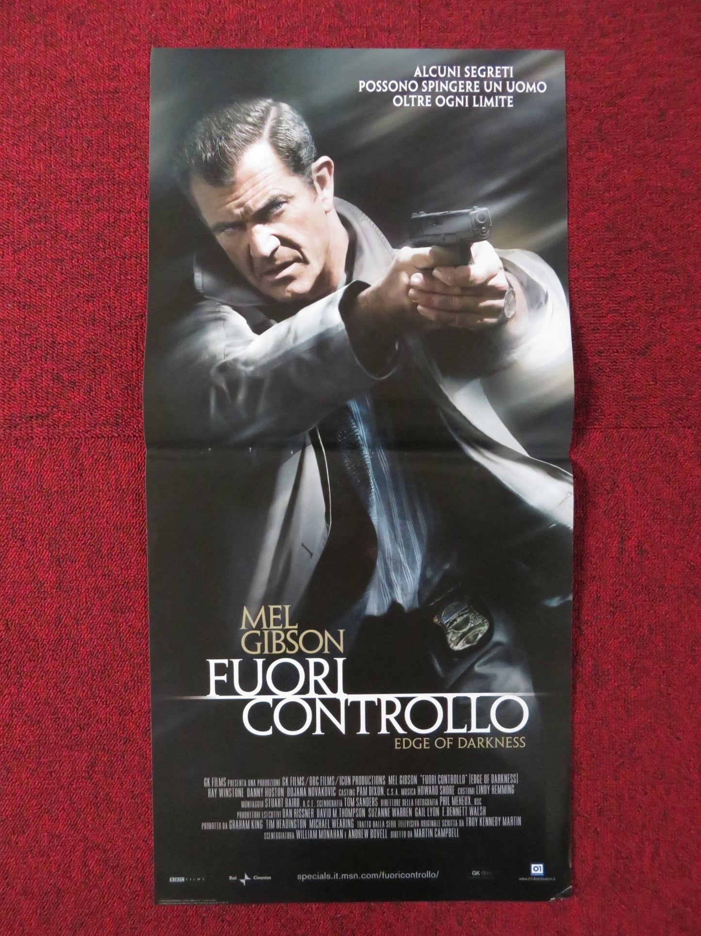 EDGE OF DARKNESS ITALIAN LOCANDINA POSTER MEL GIBSON RAY WINSTONE 2010