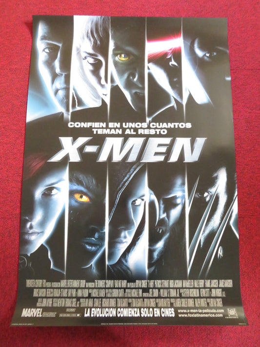 X-MEN SPANISH ONE SHEET ROLLED POSTER HUGH JACKMAN PATRICK STEWART 2000