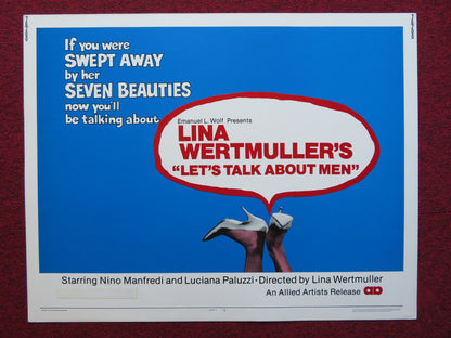 LET'S TALK ABOUT MEN US HALF SHEET (22"x 28") POSTER NINO MANFREDI 1965