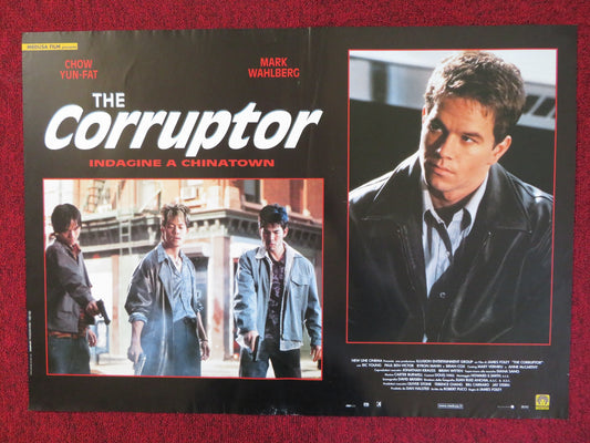 THE CORRUPTOR ITALIAN FOTOBUSTA POSTER MARK WAHLBERG CHOW YUN-FAT 1999