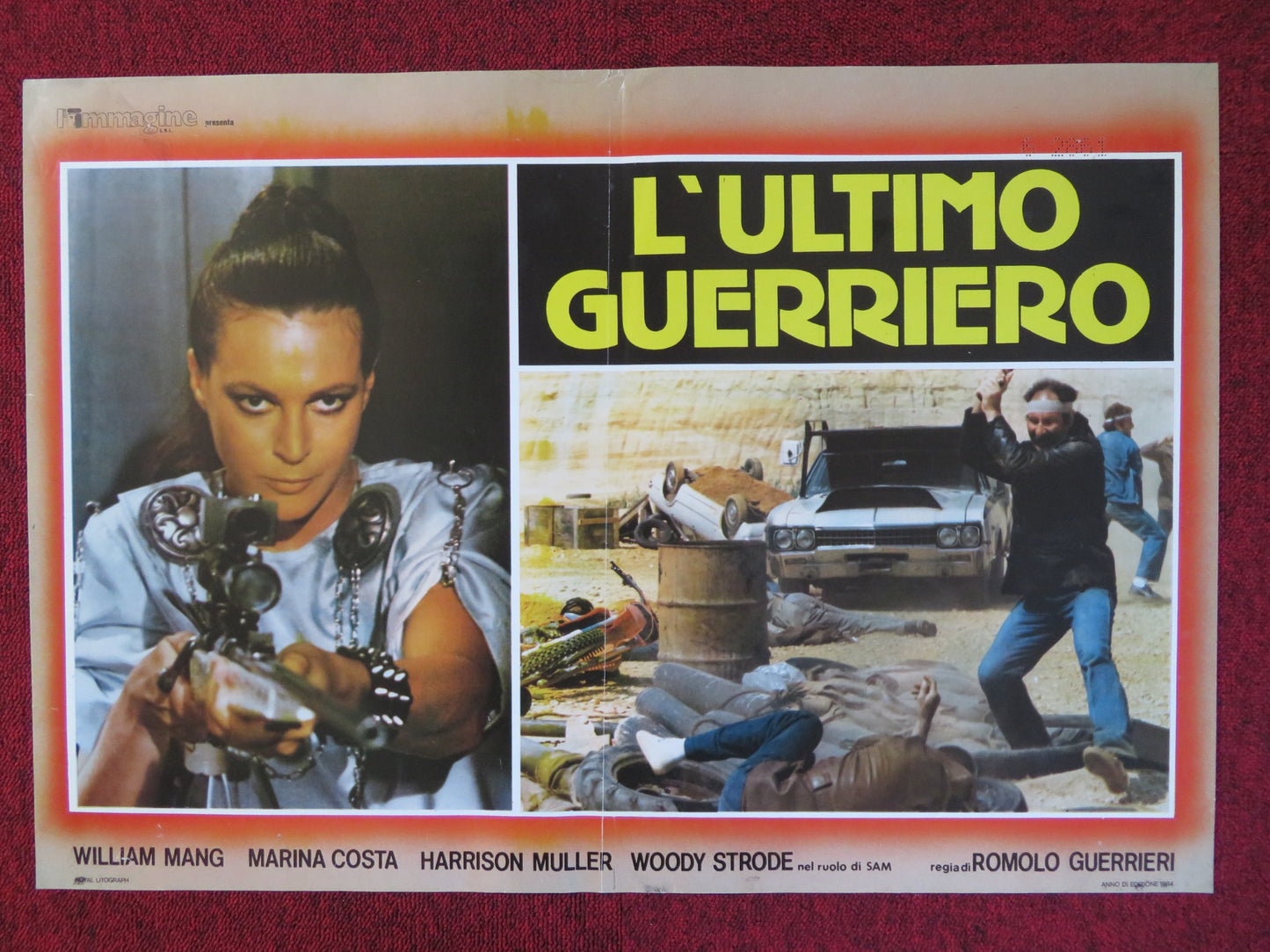 THE FINAL EXECUTIONER ITALIAN FOTOBUSTA POSTER WILLIAM MANG MARINA COSTA 1984