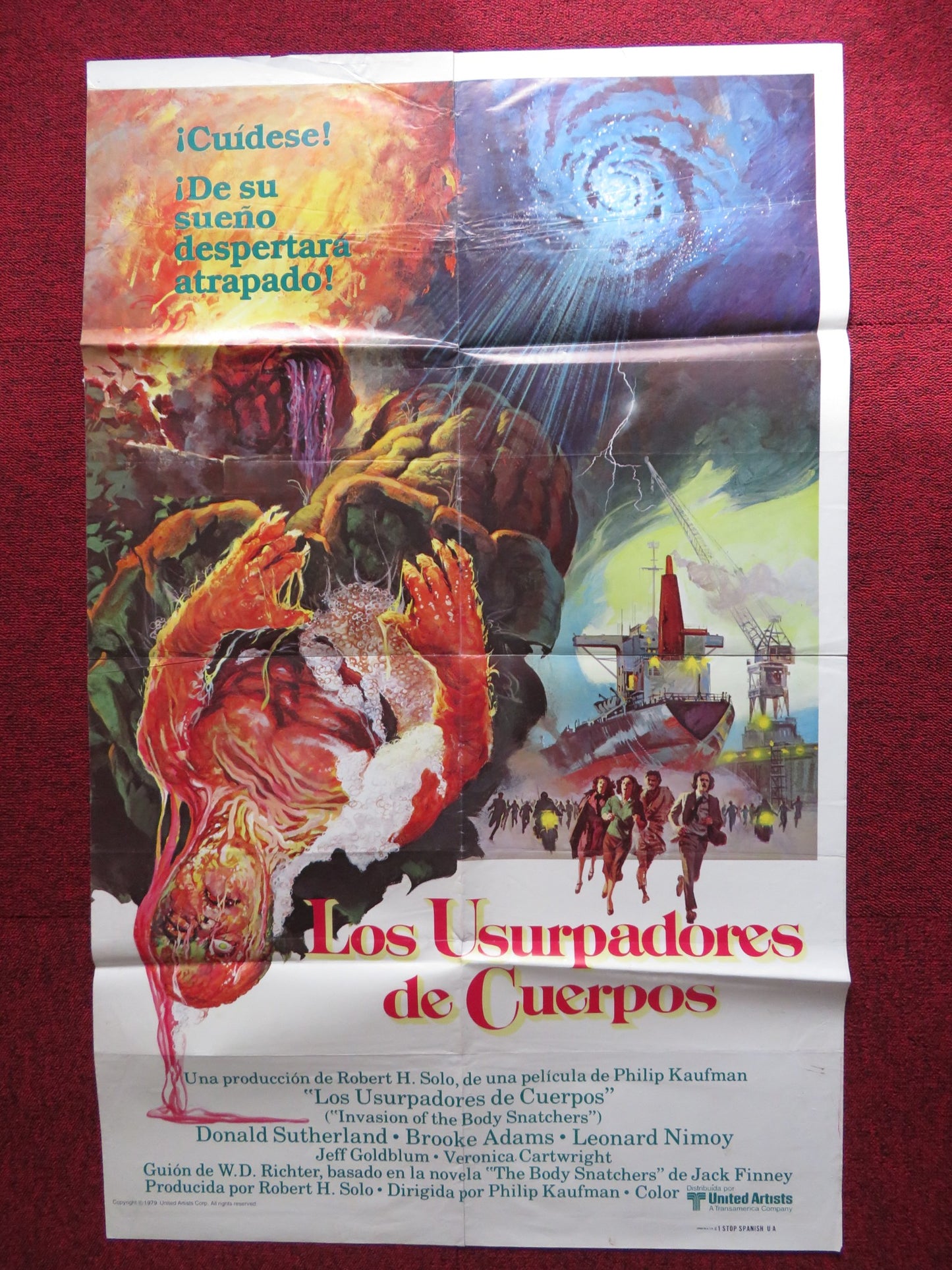 INVASION OF THE BODY SNATCHERS SPANISH POSTER SUTHERLAND NIMOY GOLDBLUM 1978