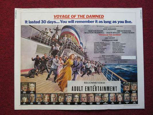 VOYAGE OF THE DAMNED US HALF SHEET (22"x 28") POSTER FAYE DUNAWAY OSKAR WERNER