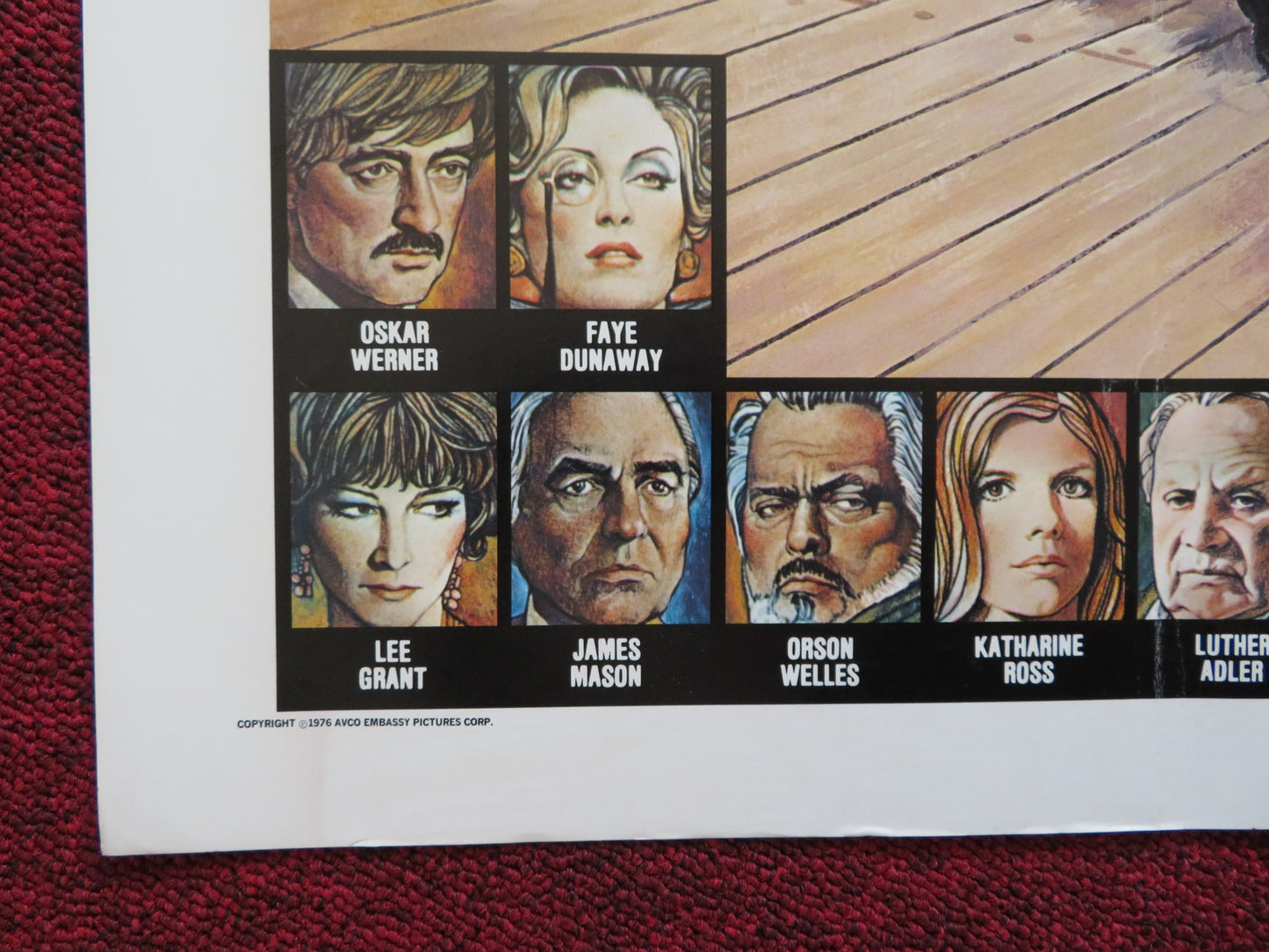 VOYAGE OF THE DAMNED US HALF SHEET (22"x 28") POSTER FAYE DUNAWAY OSKAR WERNER