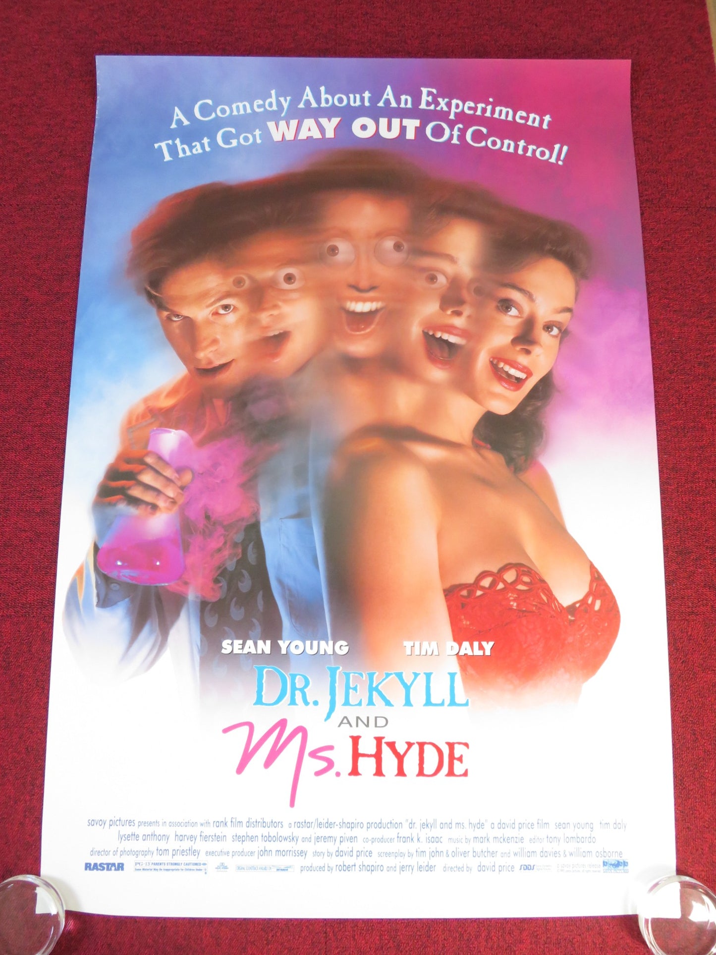 DR. JEKYLL AND MS. HYDE US ONE SHEET ROLLED POSTER SEAN YOUNG TIM DALY 1995