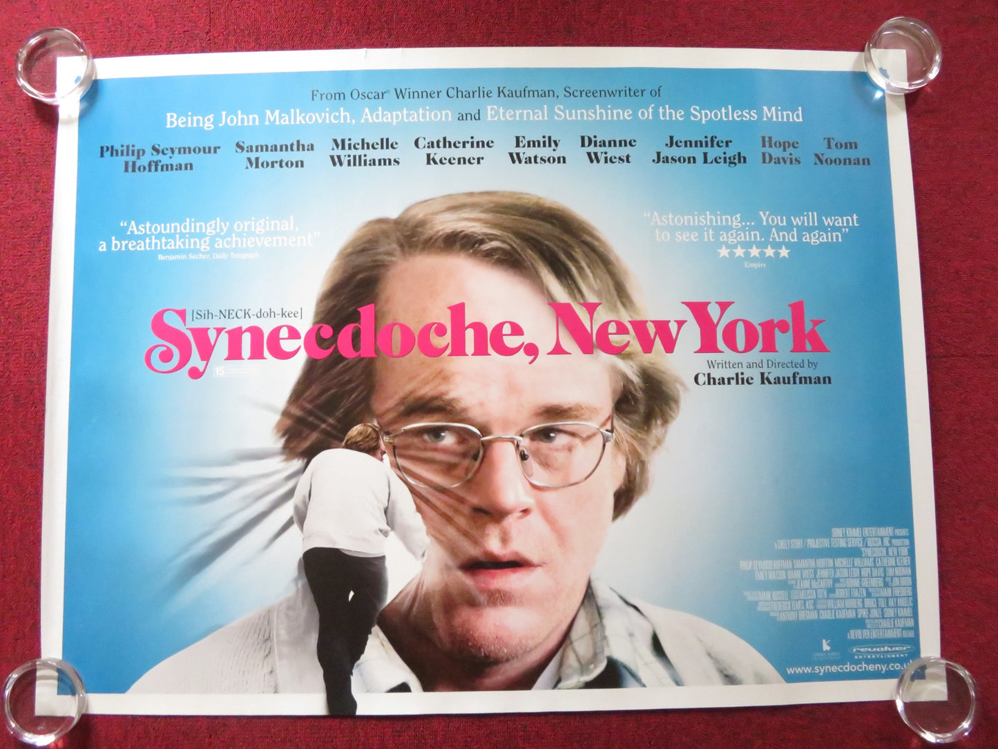 SYNECDOCHE, NEW YORK UK QUAD (30"x 40") ROLLED POSTER PHILIP S. HOFFMAN 2008