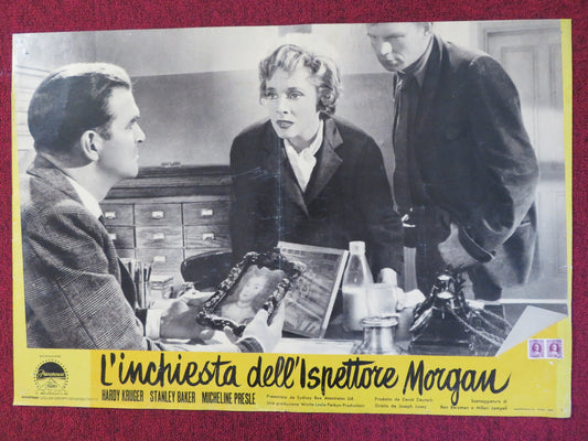 CHANCE MEETING - B ITALIAN FOTOBUSTA POSTER HARDY KRUGER STANLEY BAKER 1959