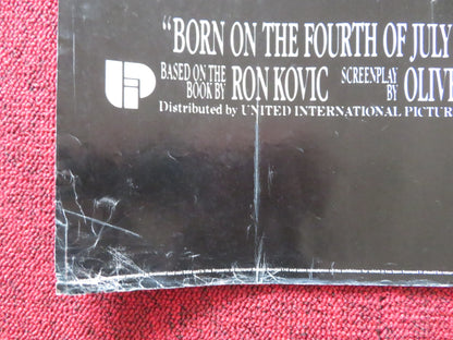 BORN ON THE FOURTH OF JULY UK QUAD POSTER FOLDED TOM CRUISE OLIVER STONE 1989