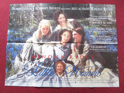 LITTLE WOMEN UK QUAD POSTER FOLDED WINONA RYDER KIRSTEN DUNST 1994