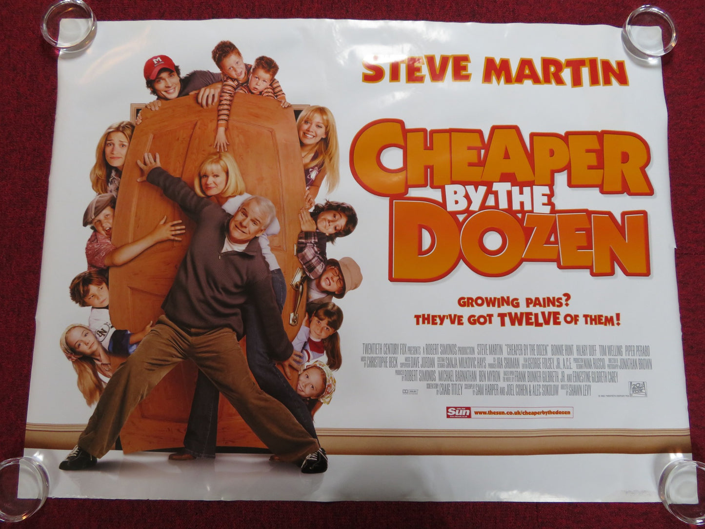 CHEAPER BY THE DOZEN UK QUAD (30"x 40") ROLLED POSTER STEVE MARTIN B. HUNT 2003