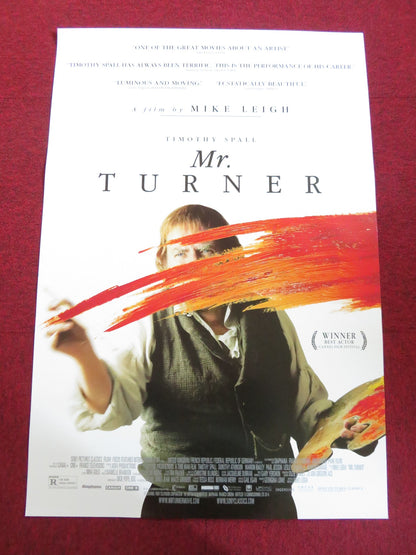 MR. TURNER US ONE SHEET ROLLED POSTER MIKE LEIGH TIMOTHY SPALL 2014