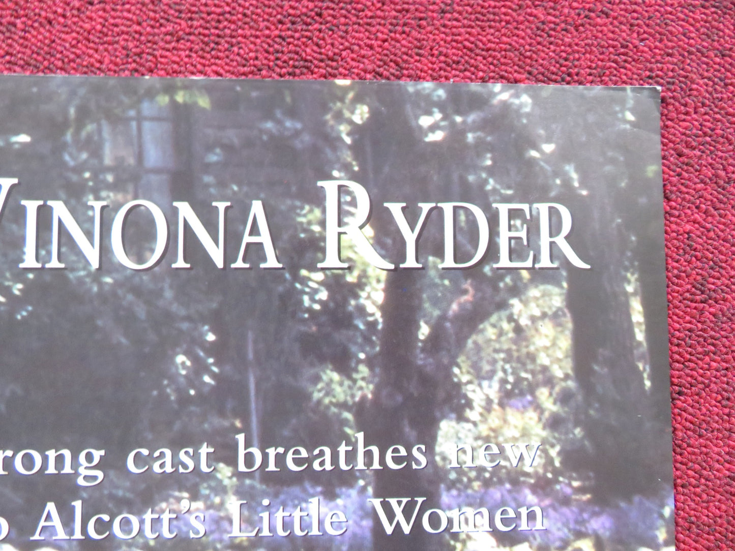 LITTLE WOMEN UK QUAD POSTER FOLDED WINONA RYDER KIRSTEN DUNST 1994