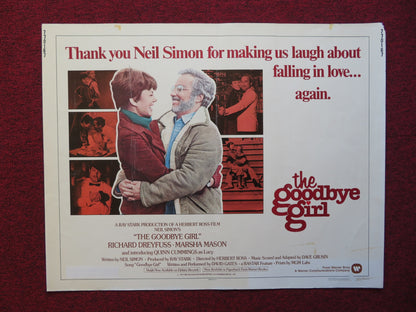 THE GOODBYE GIRL US HALF SHEET (22"x 28") POSTER RICHARD DREYFUSS M. MASON 1977