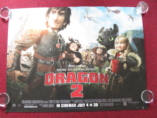 HOW TO TRAIN YOUR DRAGON 2 UK QUAD (30"x 40") ROLLED POSTER GERARD BUTLER 2014