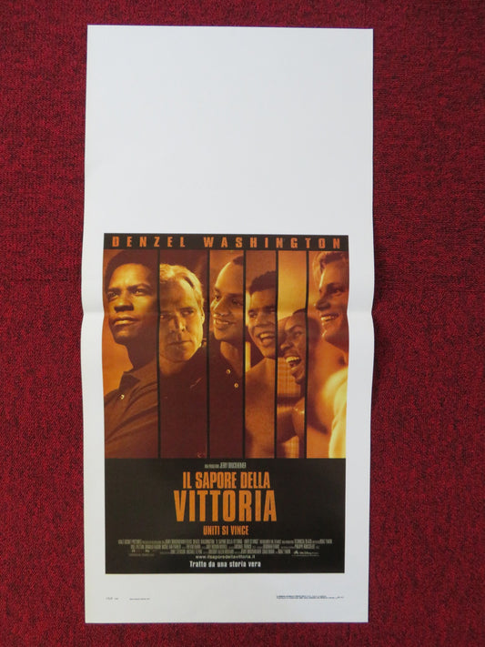 REMEMBER THE TITANS ITALIAN LOCANDINA POSTER DENZEL WASHINGTON WILL PATTON 2000