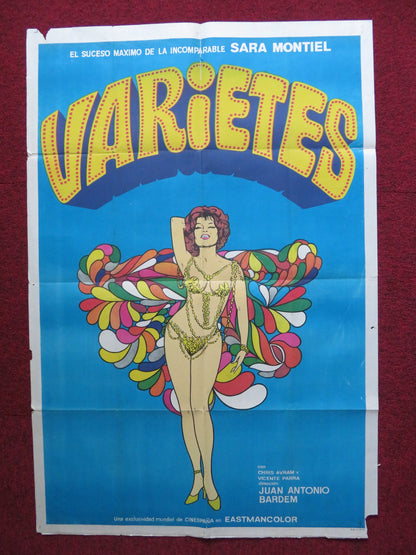 VARIETES ARGENTINIAN POSTER SARA MONTIEL VICENTE PARRA 1971