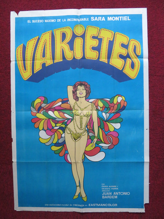 VARIETES ARGENTINIAN POSTER SARA MONTIEL VICENTE PARRA 1971