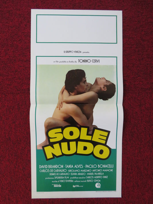 SOLE NUDO / THE NAKED SUN ITALIAN LOCANDINA POSTER DAVID BRANDON T. ALVES 1984