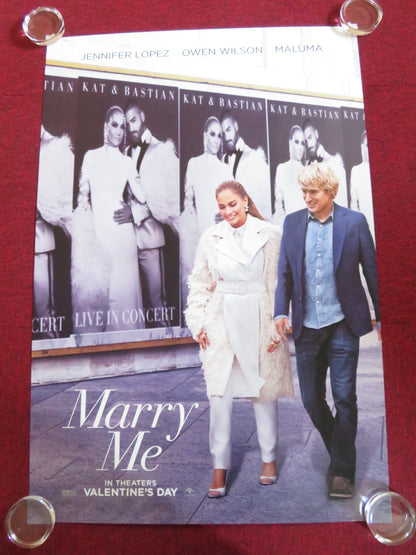 MARRY ME US ONE SHEET ROLLED POSTER JENNIFER LOPEZ OWEN WILSON 2022