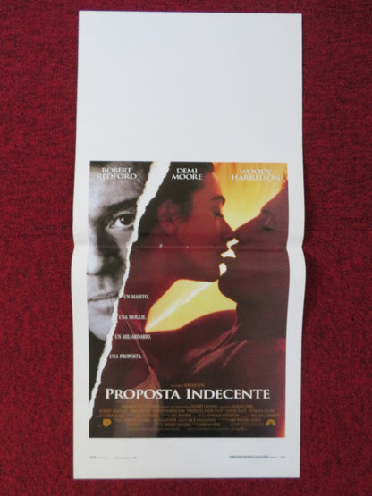 INDECENT PROPOSAL ITALIAN LOCANDINA POSTER DEMI MOORE ROBERT REDFORD 1993