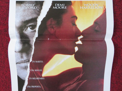 INDECENT PROPOSAL ITALIAN LOCANDINA POSTER DEMI MOORE ROBERT REDFORD 1993