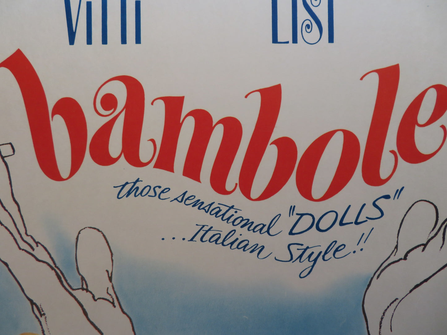 BAMBOLE / THE DOLLS US 30 X 40 ROLLED POSTER ELKE SOMMER GINA LOLLOBRIGIDA 1965