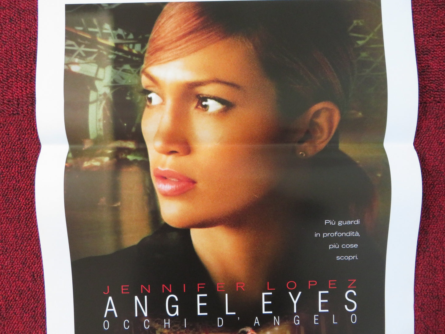 ANGEL EYES ITALIAN LOCANDINA POSTER JENNIFER LOPEZ JIM CAVIEZIEL 2001