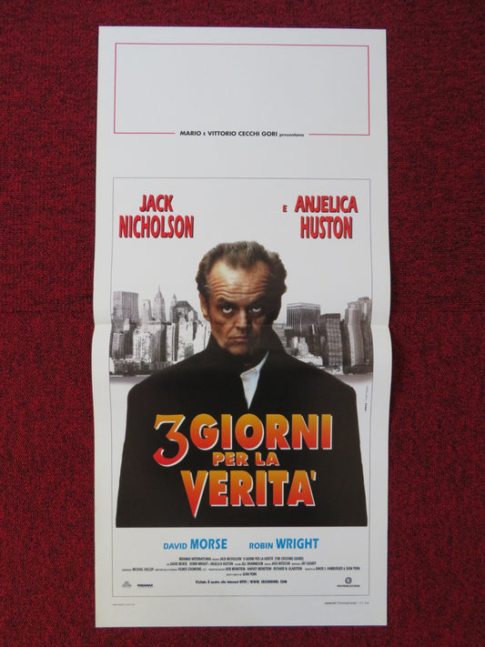 THE CROSSING GUARD ITALIAN LOCANDINA POSTER JACK NICHOLSON ANJELICA HUSTON 1996