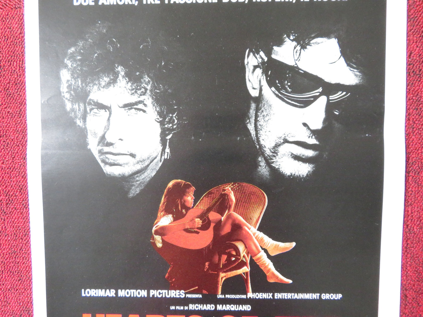 HEARTS OF FIRE ITALIAN LOCANDINA POSTER BOB DYLAN RUPERT EVERETT 1987