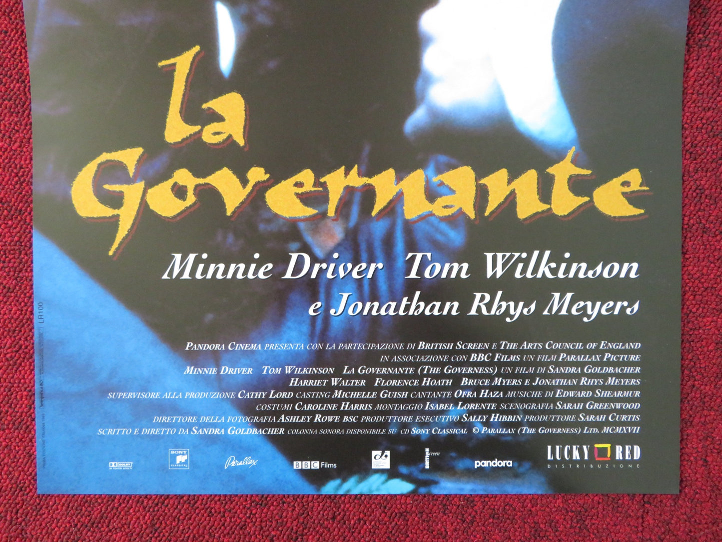 THE GOVERNESS ITALIAN LOCANDINA POSTER MINNIE DRIVER TOM WILKINSON 1998