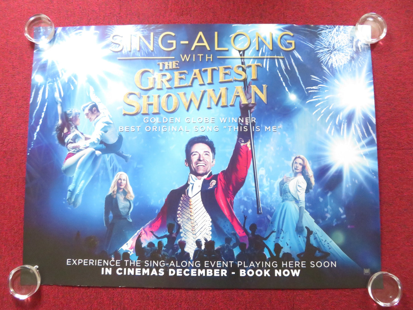 THE GREATEST SHOWMAN SING-A-LONG UK QUAD (30"x 40") ROLLED POSTER JACKMAN 2017