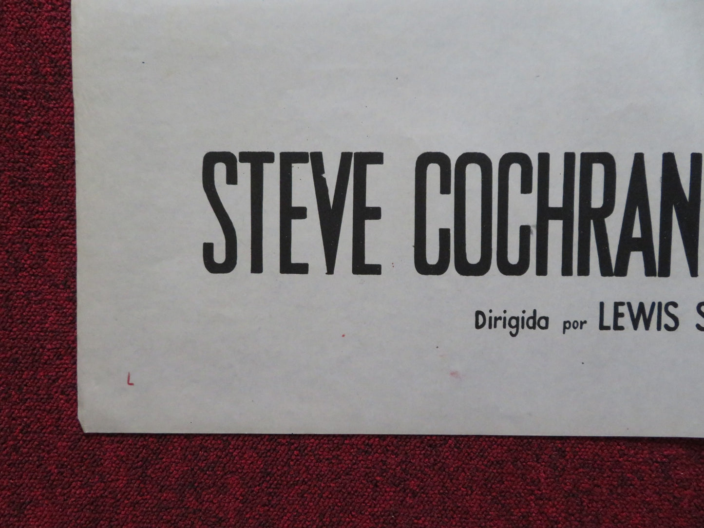 THE TANKS ARE COMING ARGENTINIAN POSTER STEVE COCHRAN PHILIP CAREY 1951