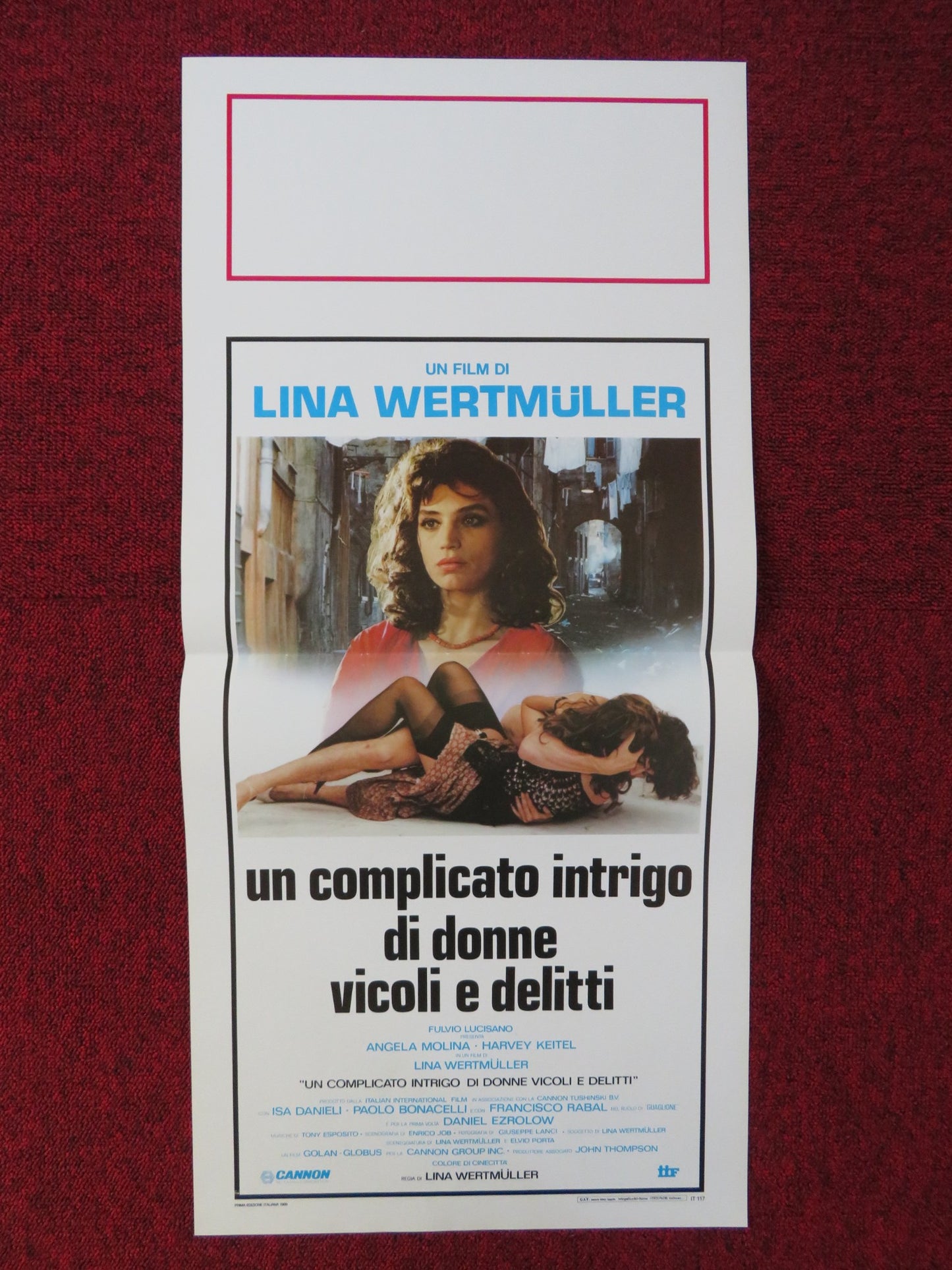 UN COMPLICATO INTRIGO DI DONNE VICOLI E DELITTI ITALIAN LOCANDINA POSTER 1986