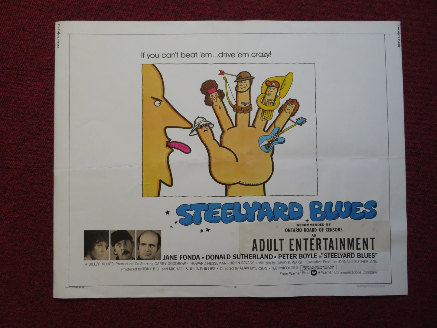 STEELYARD BLUES US HALF SHEET (22"x 28") POSTER JANE FONDA PETER BOYLE 1979