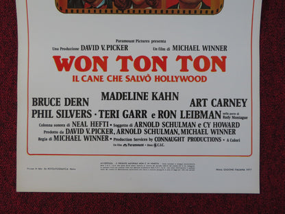 WON TON TON: THE DOG WHO SAVED HOLLYWOOD ITALIAN LOCANDINA POSTER M. KAHN 1977