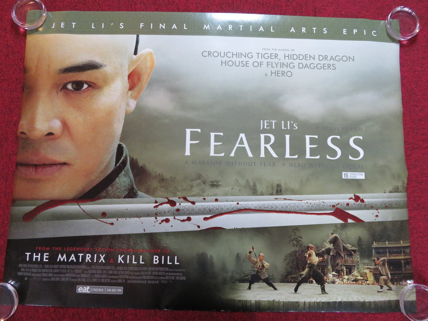 FEARLESS UK QUAD (30"x 40") ROLLED POSTER JET LI LI SUN 2006