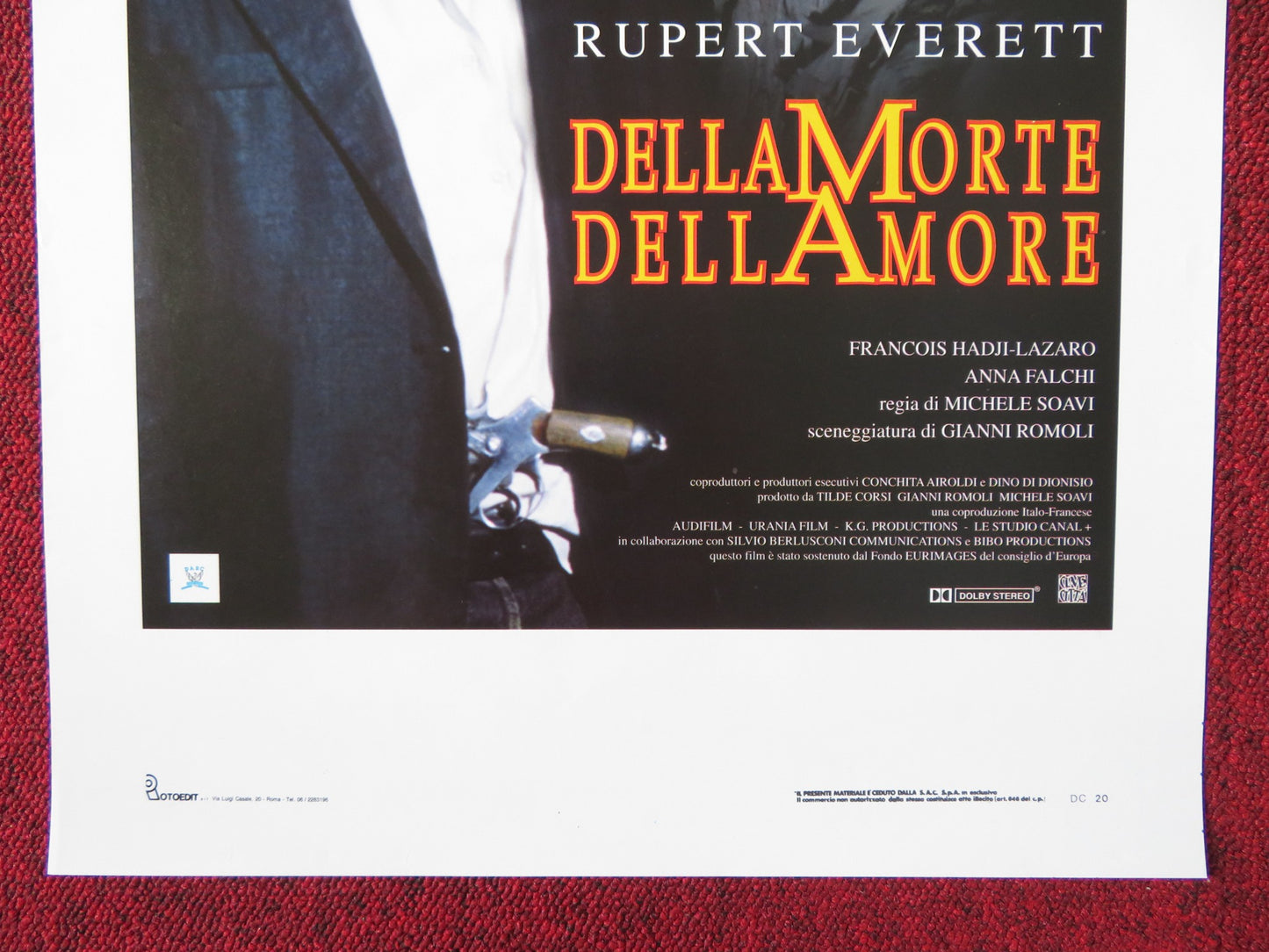 CEMETERY MAN ITALIAN LOCANDINA POSTER RUPERT EVERETT FRANCOIS HADJI-LAZARO 1994