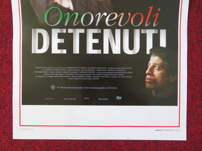 ONOREVOLI DETENUTI ITALIAN LOCANDINA POSTER MASSIMO DE FRANCOVICH G. CAVINA 1999