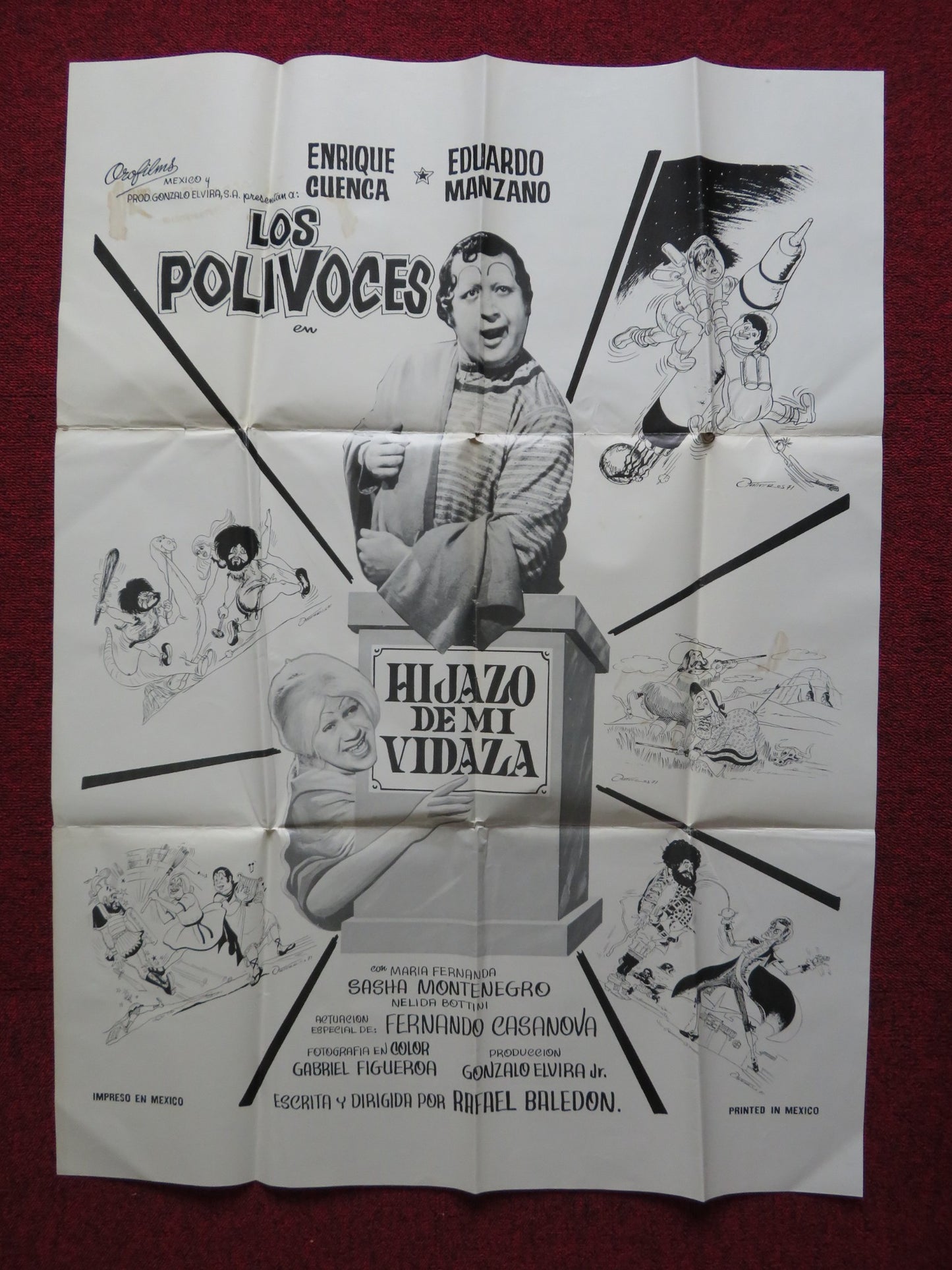 HILJAZO DE MI VIDAZA MEXICAN POSTER ENRIQUE CUENCA EDUARDO MANZANO 1972