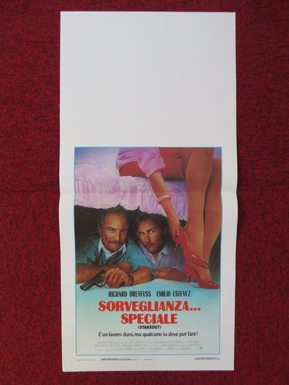 STAKEOUT ITALIAN LOCANDINA POSTER RICHARD DREYFUSS EMILIO ESTEVEZ 1987