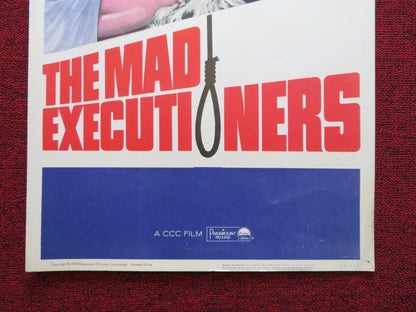 THE MAD EXECUTIONERS US INSERT (14"x 36") POSTER HANSJORG FELMY M. PERSCHY  1965